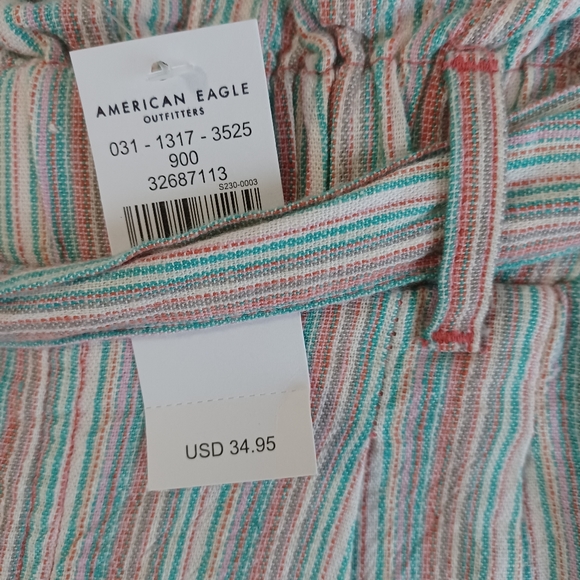 AE High Waisted Paperbag Soft Shorts - Picture 6 of 7